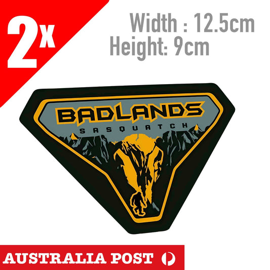 Ford Bronco Badlands Blue Sasquatch 2x Sticker