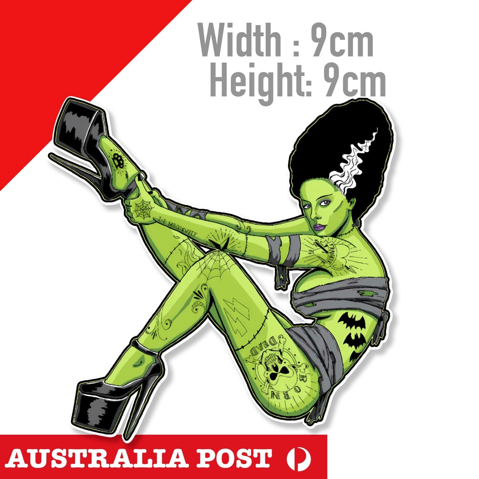 Frankensteinr Sexy  Girl, Sexy Zombie Girl Sticker