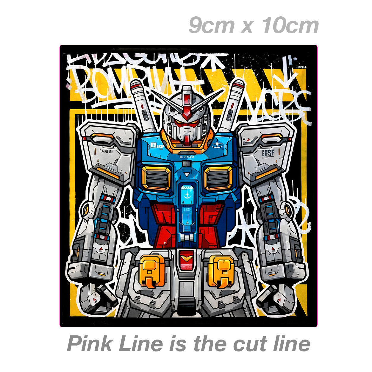 Gundam Robot Japan Osaka JDM Sticker 