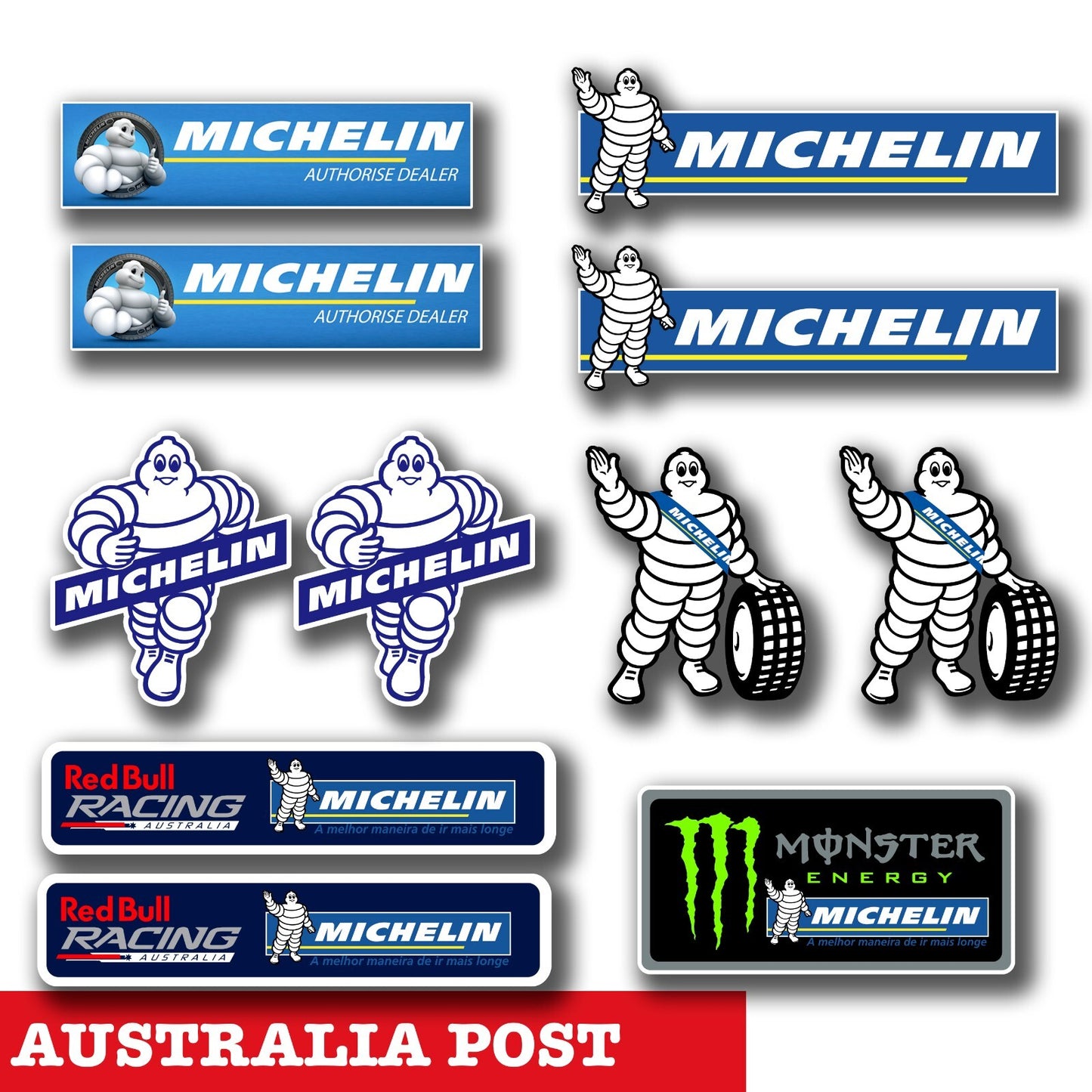 Red Bull Racing Michelin Australia, Michelin 11 Pack Vinyl  Sticker