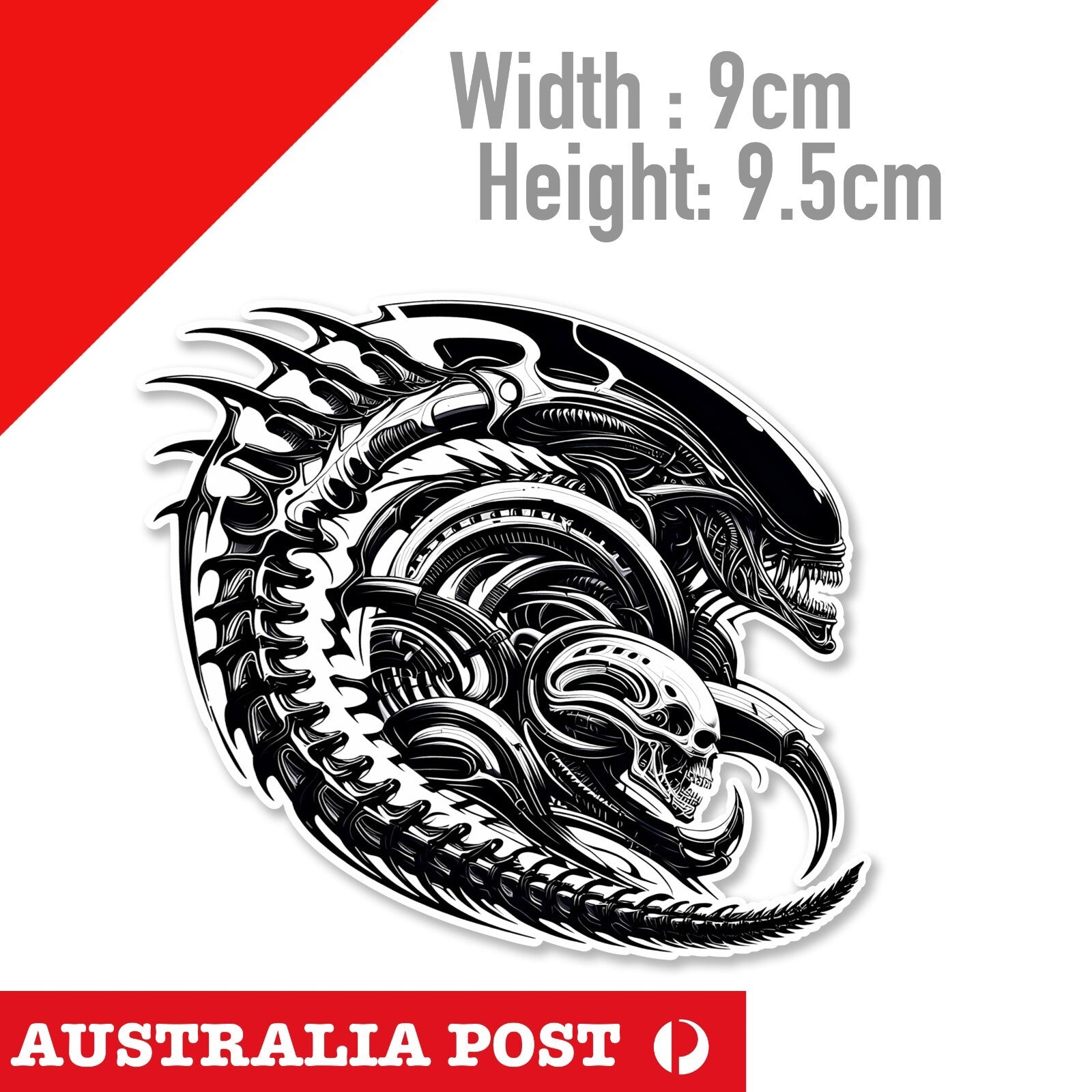 Alien VS Predator  SKULL HEAD Stickers