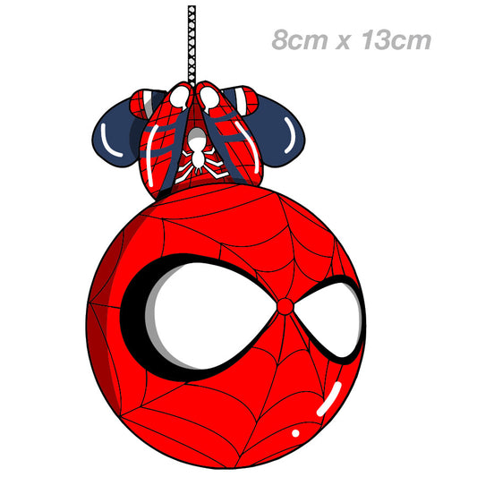 Cute Spiderman Hanging - Marvel Laptop , Car  Decal Sticker 