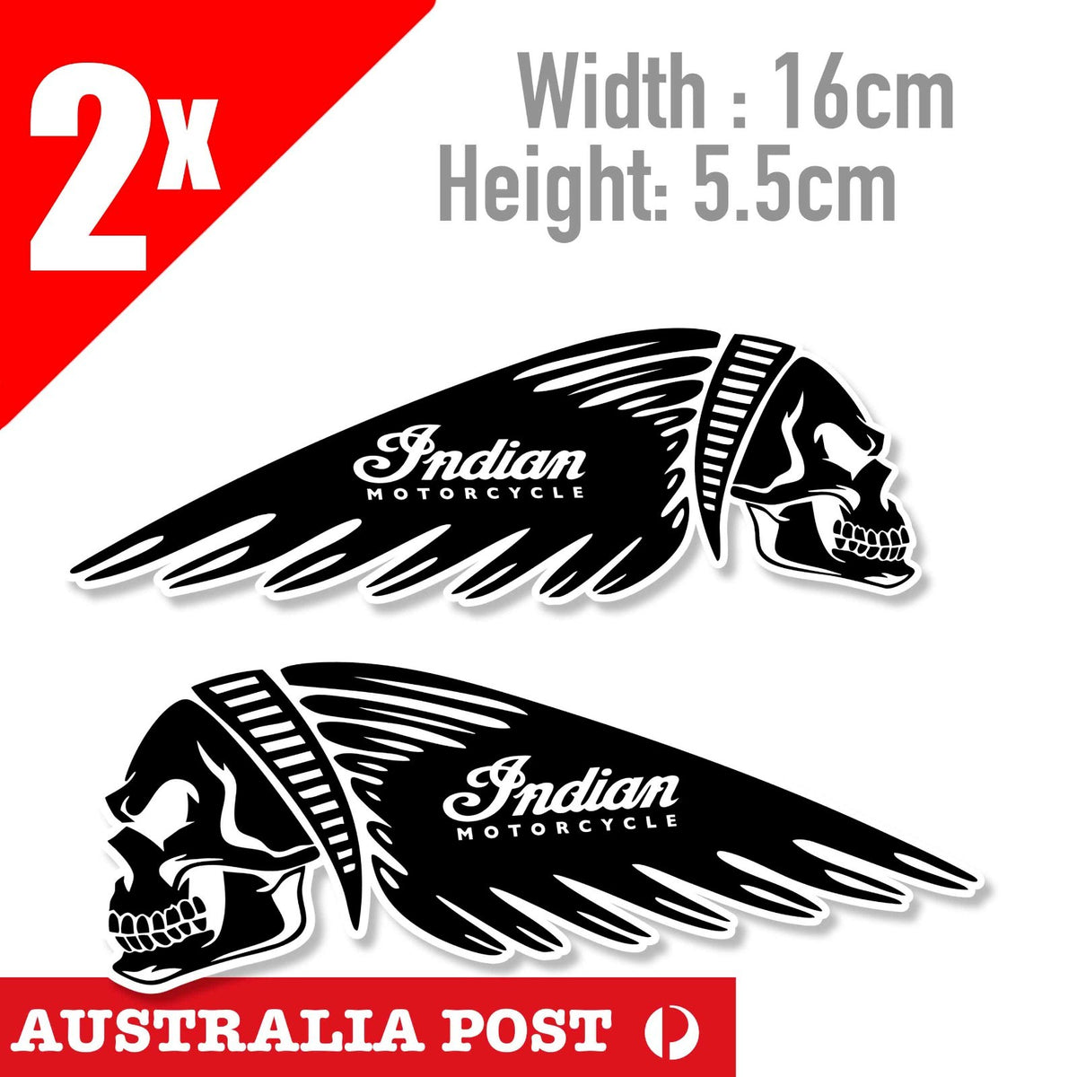 Indian Motorcycle  Skull Logo, Motorcycle Helmet, Fuel Tank Stickers