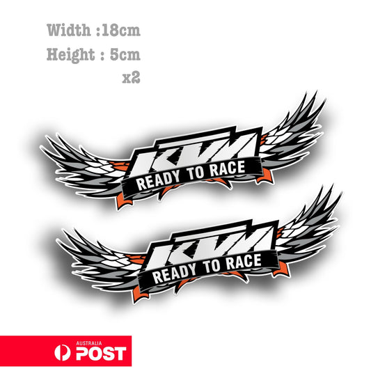 KTM Ready to Race Angel Wings  Decal Stickers