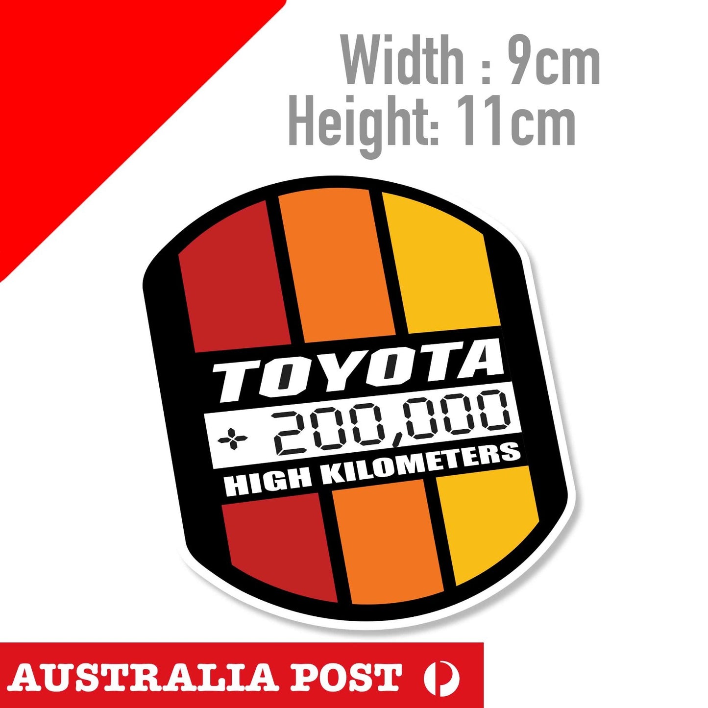 Vintage High Mileage Sticker Decal Die-Cut For TOYOTA FJ CRUISER 4Runner TACOMA