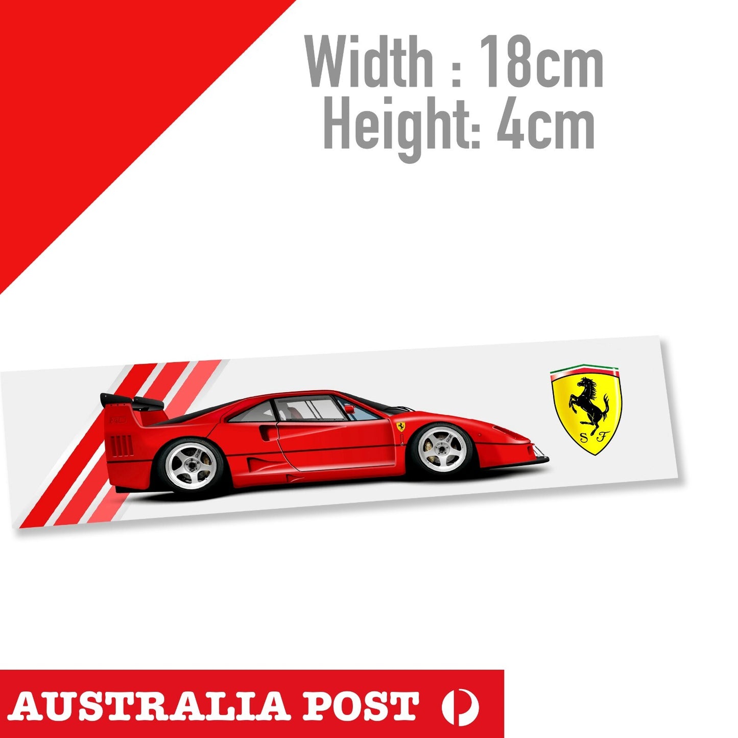 Ferrari F40 Laptop , Car  Decal Sticker