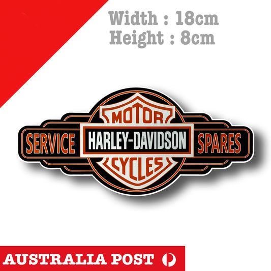 Harley Davidson Motorcycle Service & Parts Sign, Motorcycle, garage,  Sticker