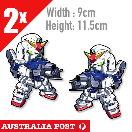Gundam  RX-78 SAMURAI with GUN JDM Robot, Gundam Robot Stickers