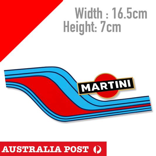 MARTINI RACING VINTAGE MOTORACING EDM JDM MOTORSPORT STICKER
