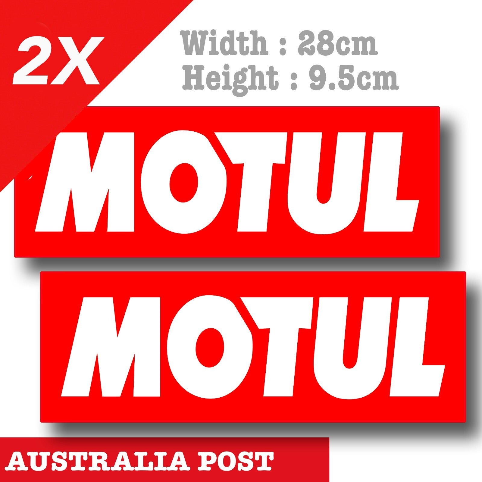 MOTUL Logo Large x2 Laptop , Car  Vinyl  Stickers