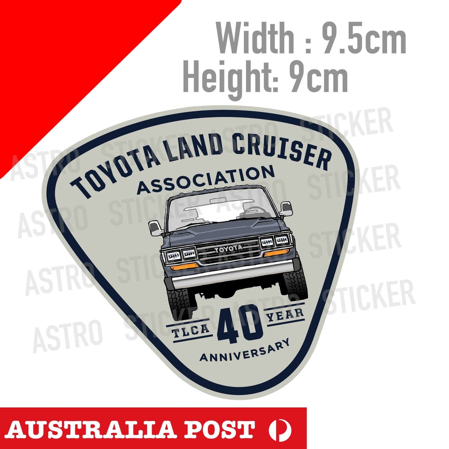 Vintage Sticker TOYOTA FJ62 Logo, 4WD, 4X4, Hilux, Off Road Sticker