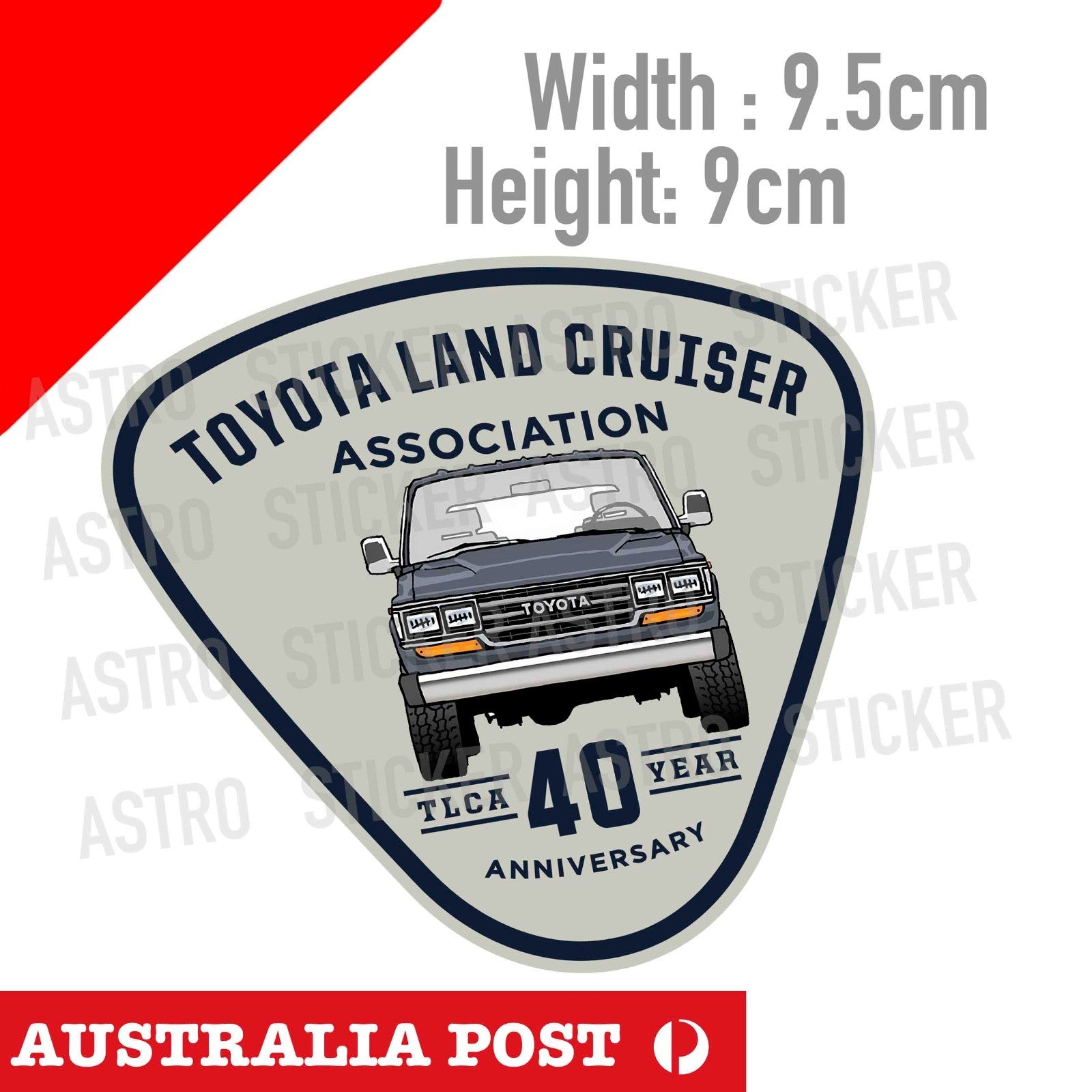Vintage Sticker TOYOTA FJ62 Logo, 4WD, 4X4, Hilux, Off Road Sticker