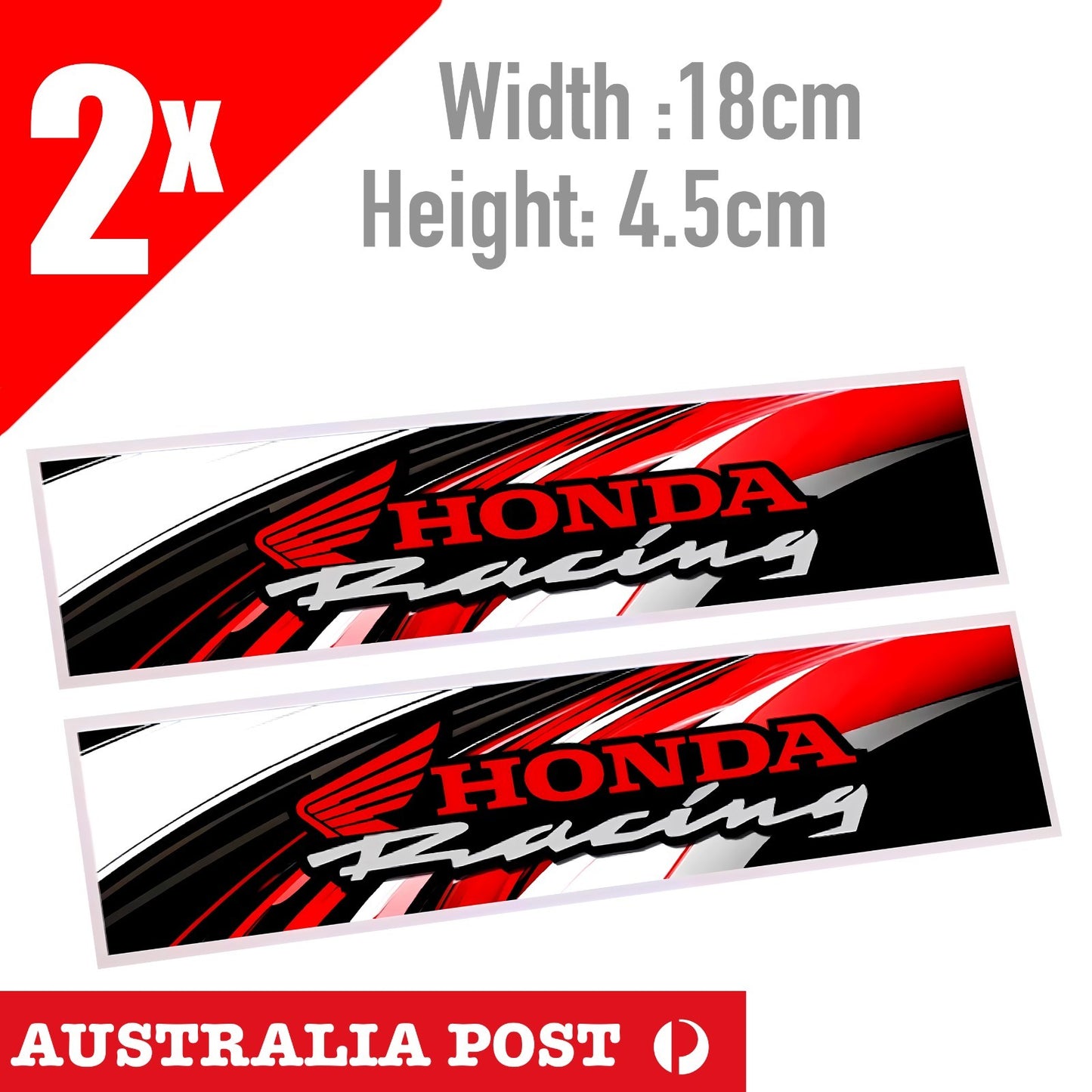 Qty 2 x  HONDA Sticker Decals Car Ute