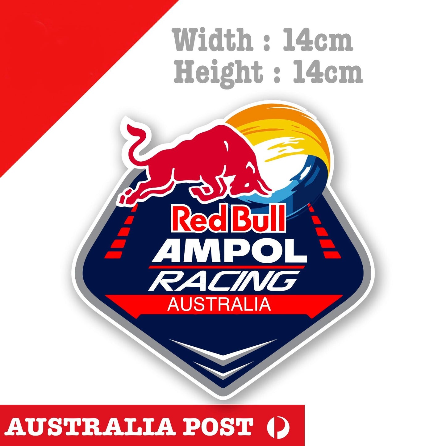 AMPOL Racing , Red BULL AMPOL Racing Badge Sticker