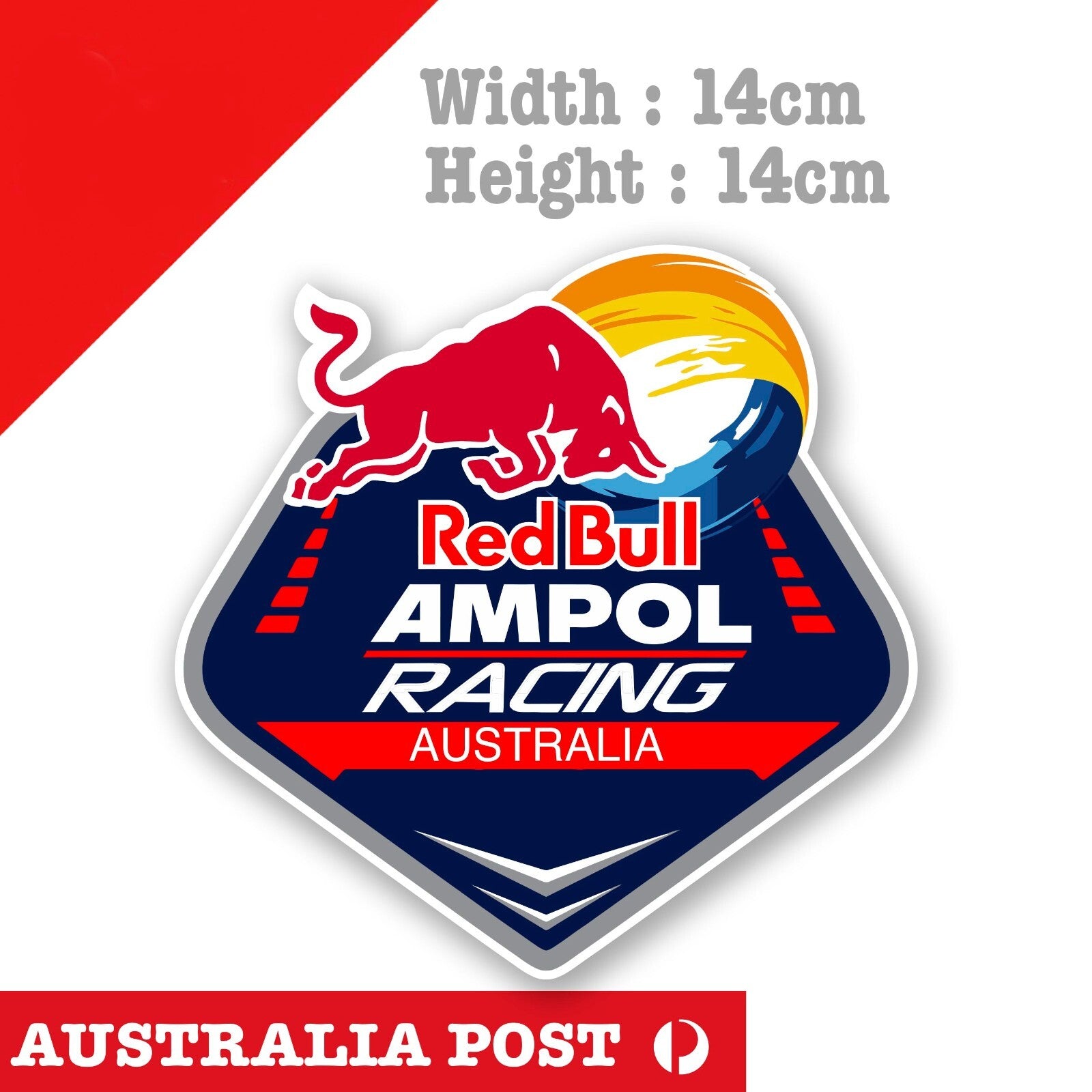 AMPOL Racing , Red BULL AMPOL Racing Badge Sticker