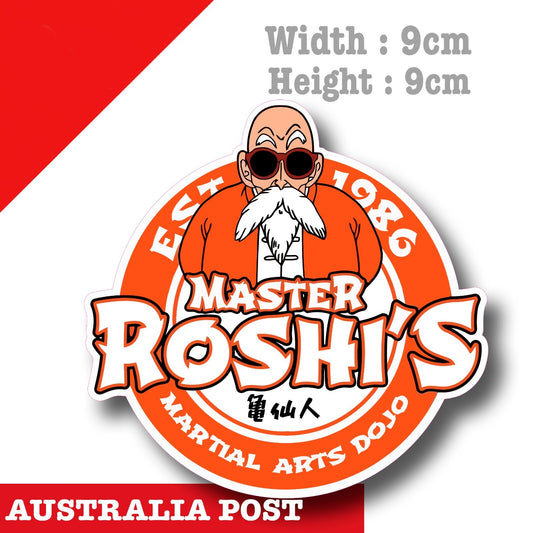 Master Roshi Martial Arts Dojo JDM Laptop , Car  Decal Sticker 