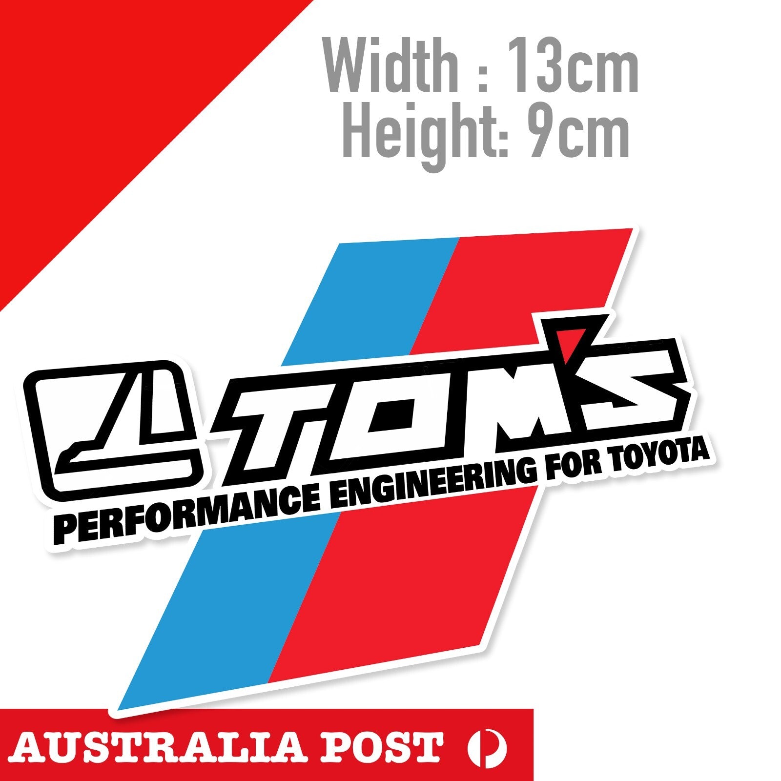 Toyota TRD Racing TOMS TRD Racing ,Performance Engineering For TOYOTA  Sticker