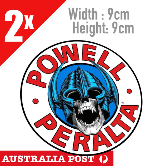 POWELL PERALTA RIPPER Skull  - Skateboarding Skull  Stickers