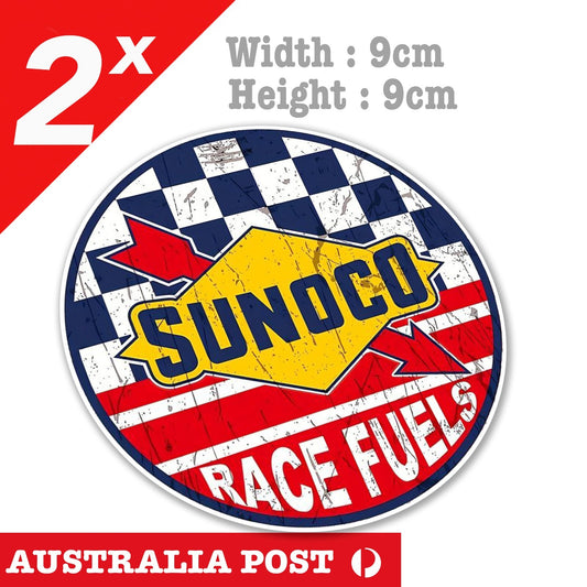 SUNOCO Racing Fuel Sign Damaged, Rusted, Old  Laptop , Car  Vinyl  Sticker