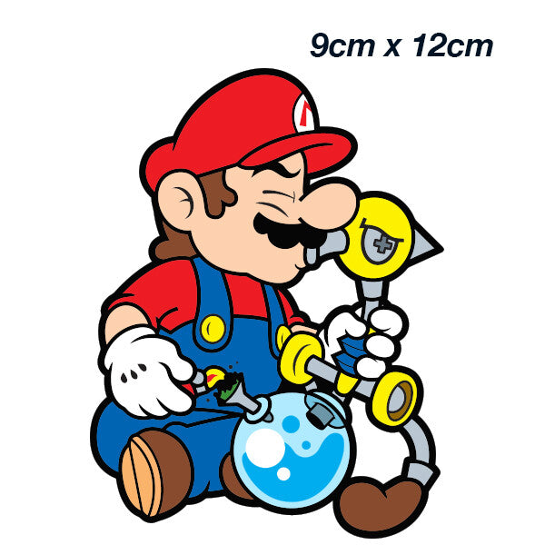 Super Mario Stoner  JDM Funny Laptop , Car  Decal Sticker 