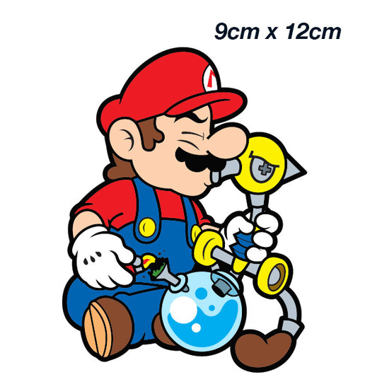 Super Mario Stoner  JDM Funny Laptop , Car  Decal Sticker 