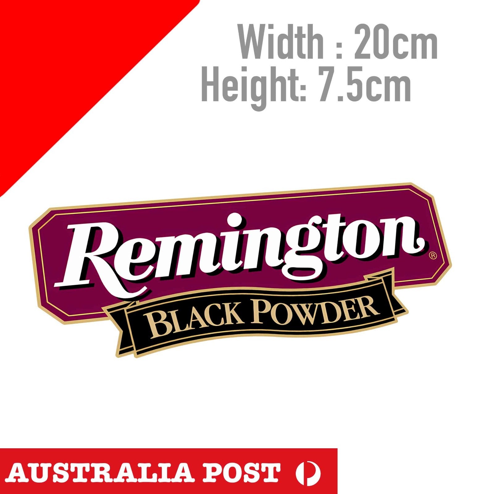 REMINGTON Black Powder , FIREARMS AMMUNITION RIFLE HUNTING STICKERS ...