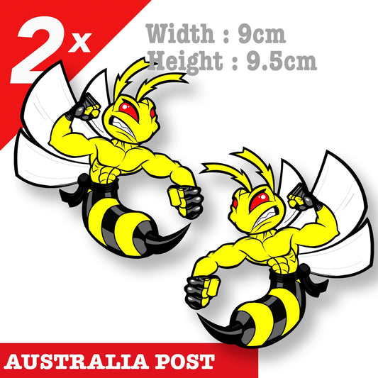 Angry Yellow Hornet  Sticker