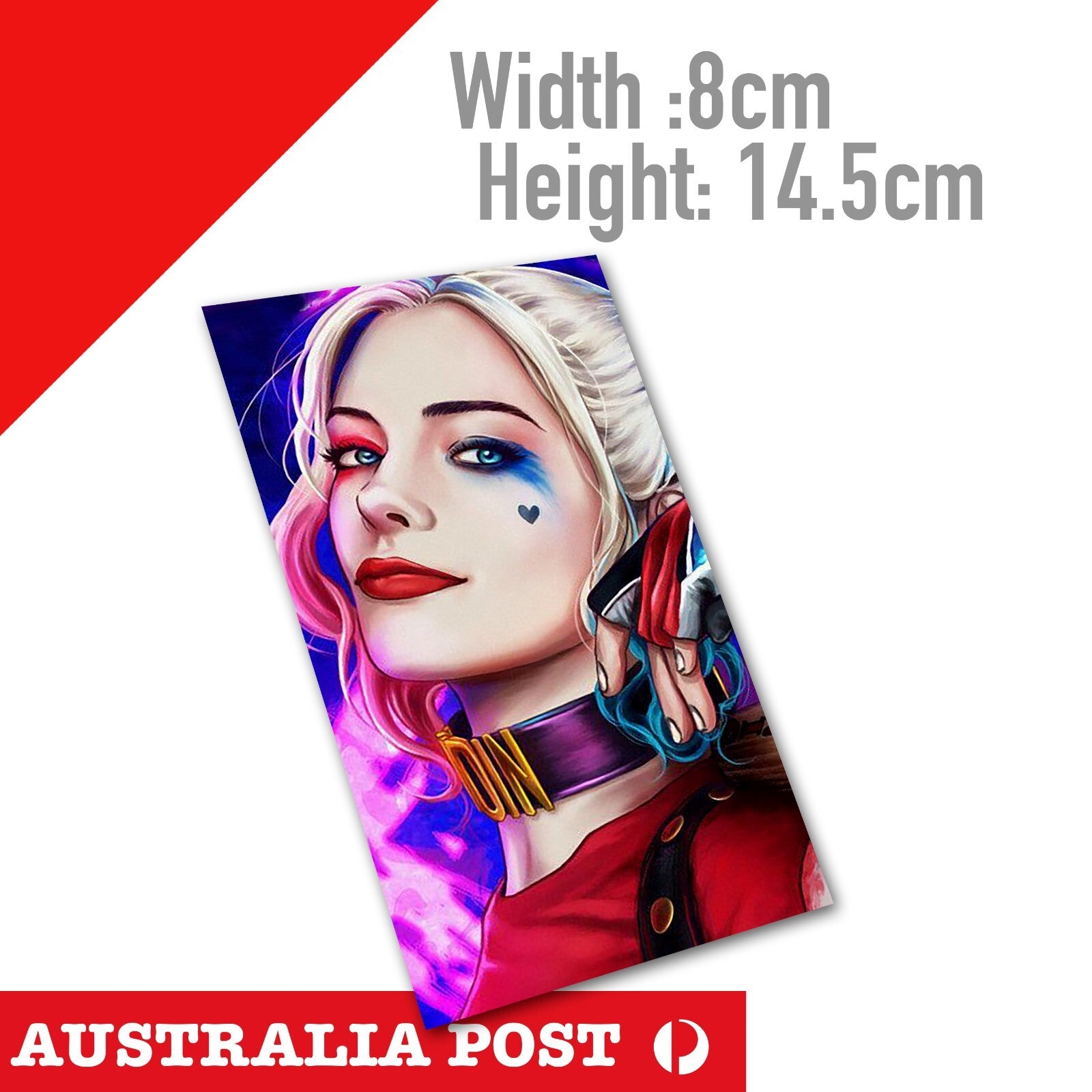 Harley Quinn Drawing  Laptop , Car  Vinyl  Sticker 