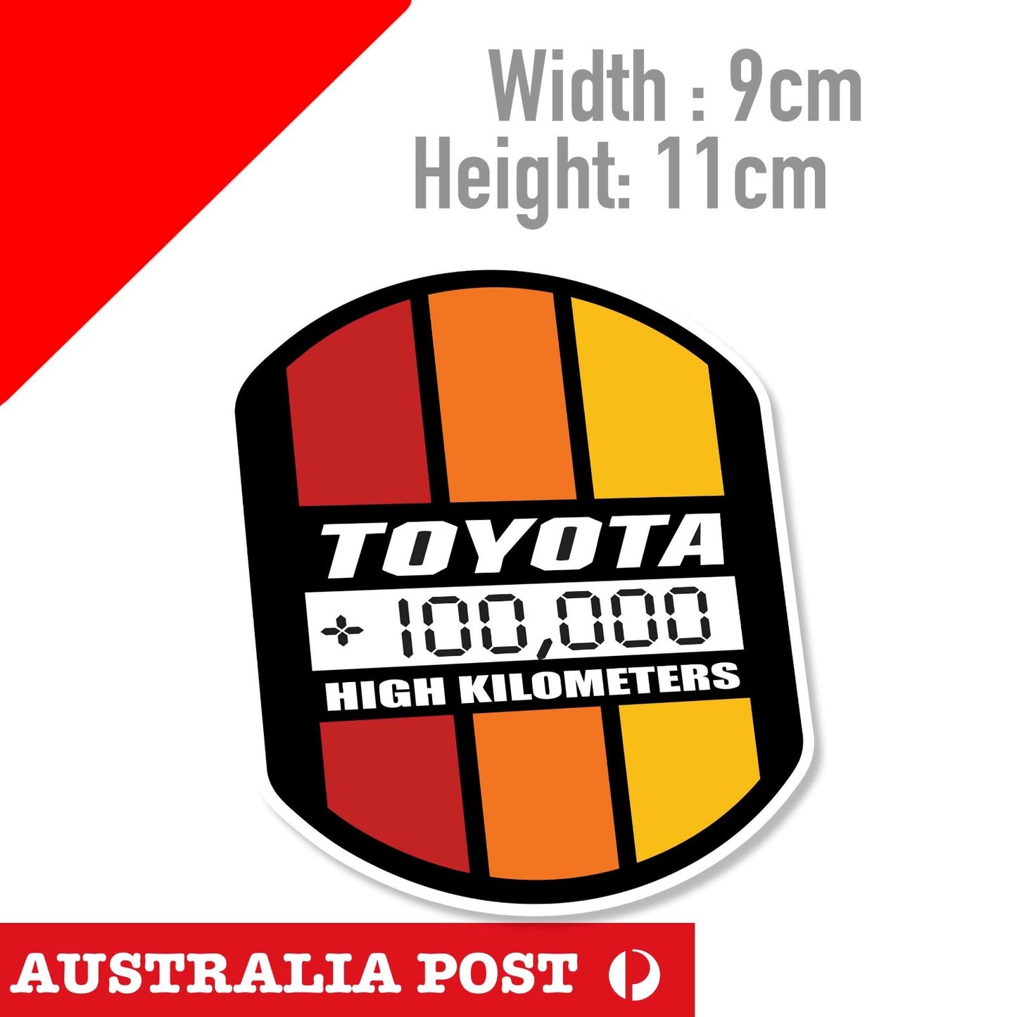 Vintage High Mileage Sticker Decal Die-Cut For TOYOTA FJ CRUISER 4Runner TACOMA