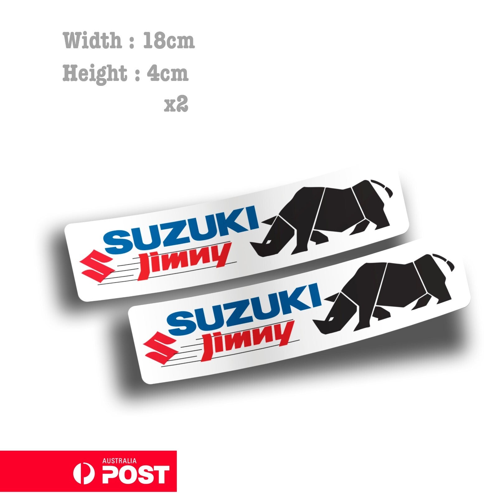 Suzuki JIMNY Rhino Logo 4x4 Offroad  Logo  Sticker 