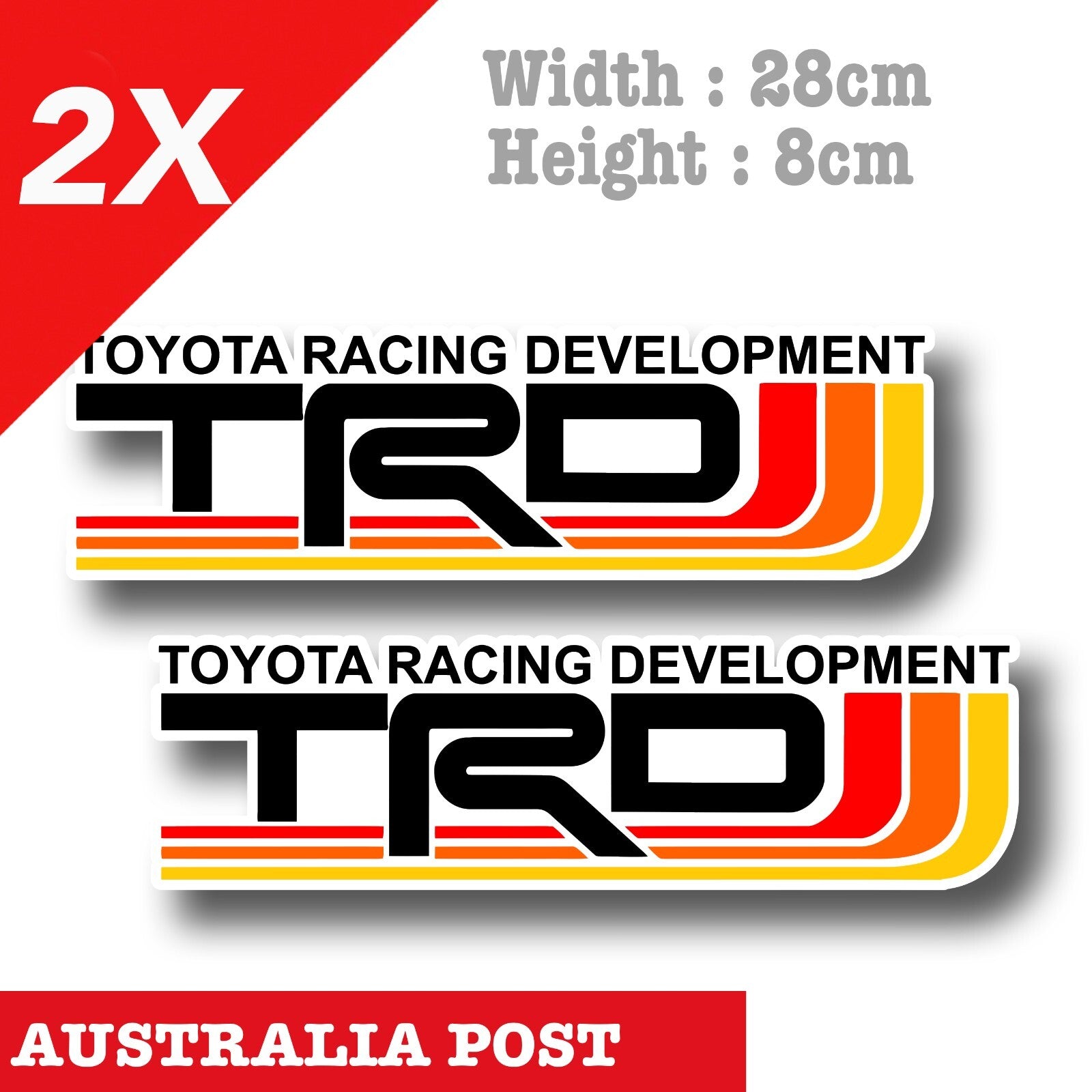 Toyota TRD Vintage Logo Laptop , Car  Vinyl  Stickers