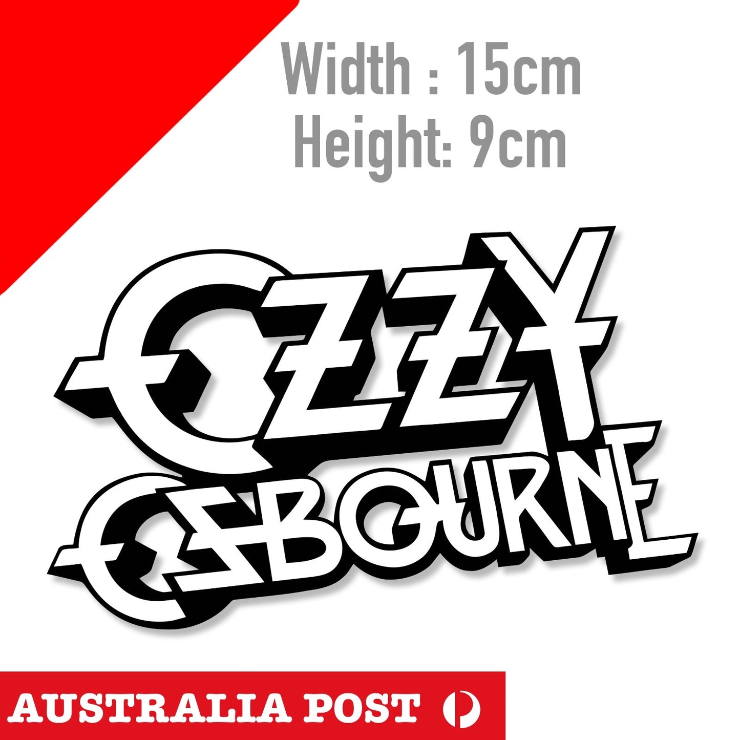 Ozzy Osbourne sticker heavy Metal Logo   Sticker