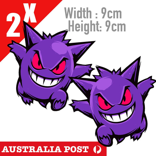 Pokémon Gengar Ghost of Shadow  Stickers