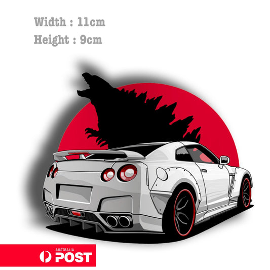 Nissan GT-R Godzilla  Laptop , Car  Decal Sticker 