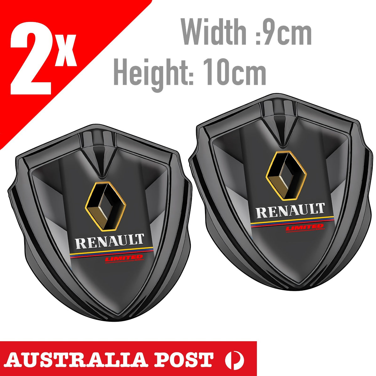 RENAULT RS Sport Badge Limited Edition  dark Car  Logo Sticker