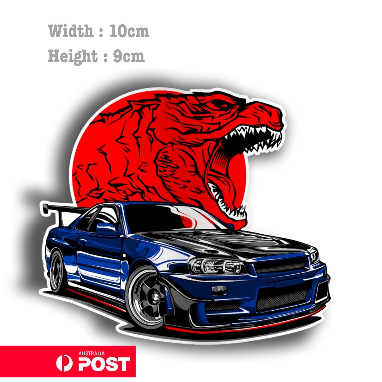 Nissan GTR R34 JDM Godzilla Vinyl  Sticker