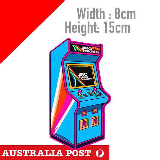 Arcade RADERS Arcade Game Cabinet  Game Sticker