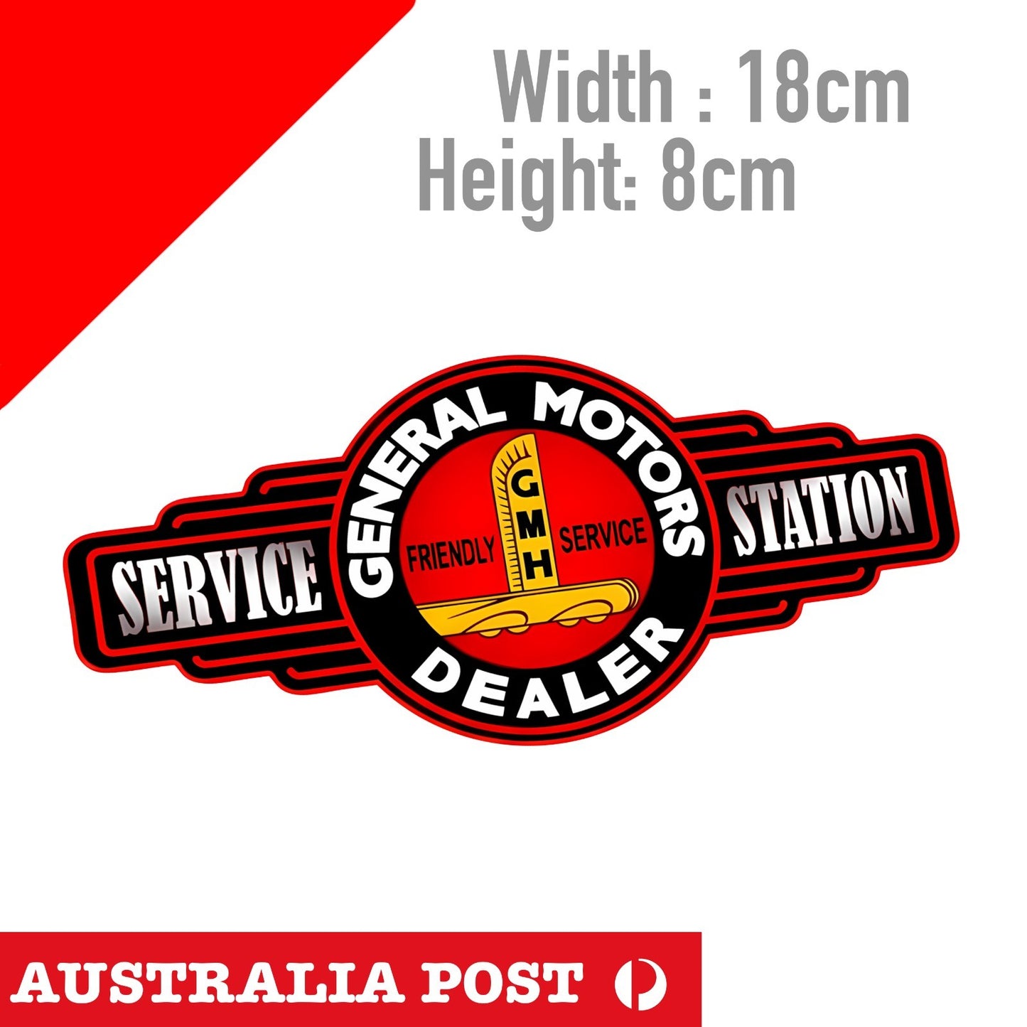 Old Holden Motor Logo, Service Station  Sticker