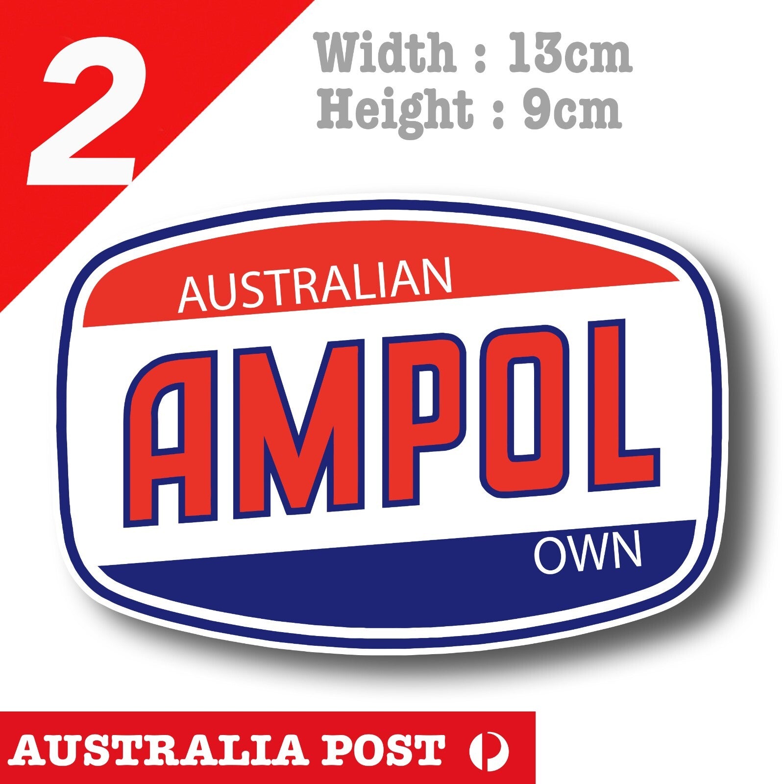 AMPOL Australian OWNED Logo Sticker