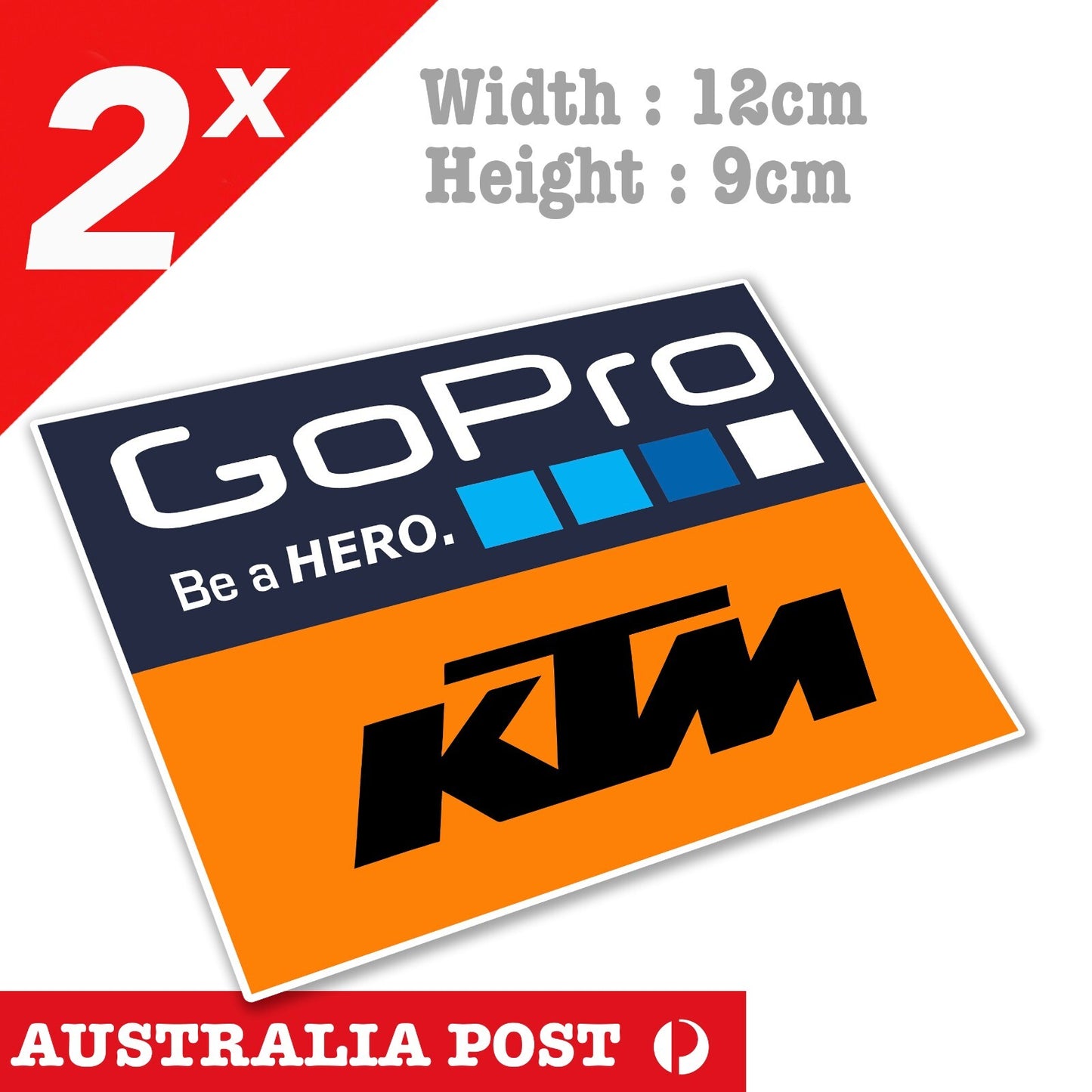 KTM Racing GoPro Logo Stickers