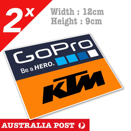 KTM Racing GoPro Logo Stickers