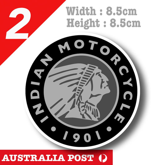 Indian Logo Motorcycle Round badge, Fuel Tank , Helmet Decal Stickers