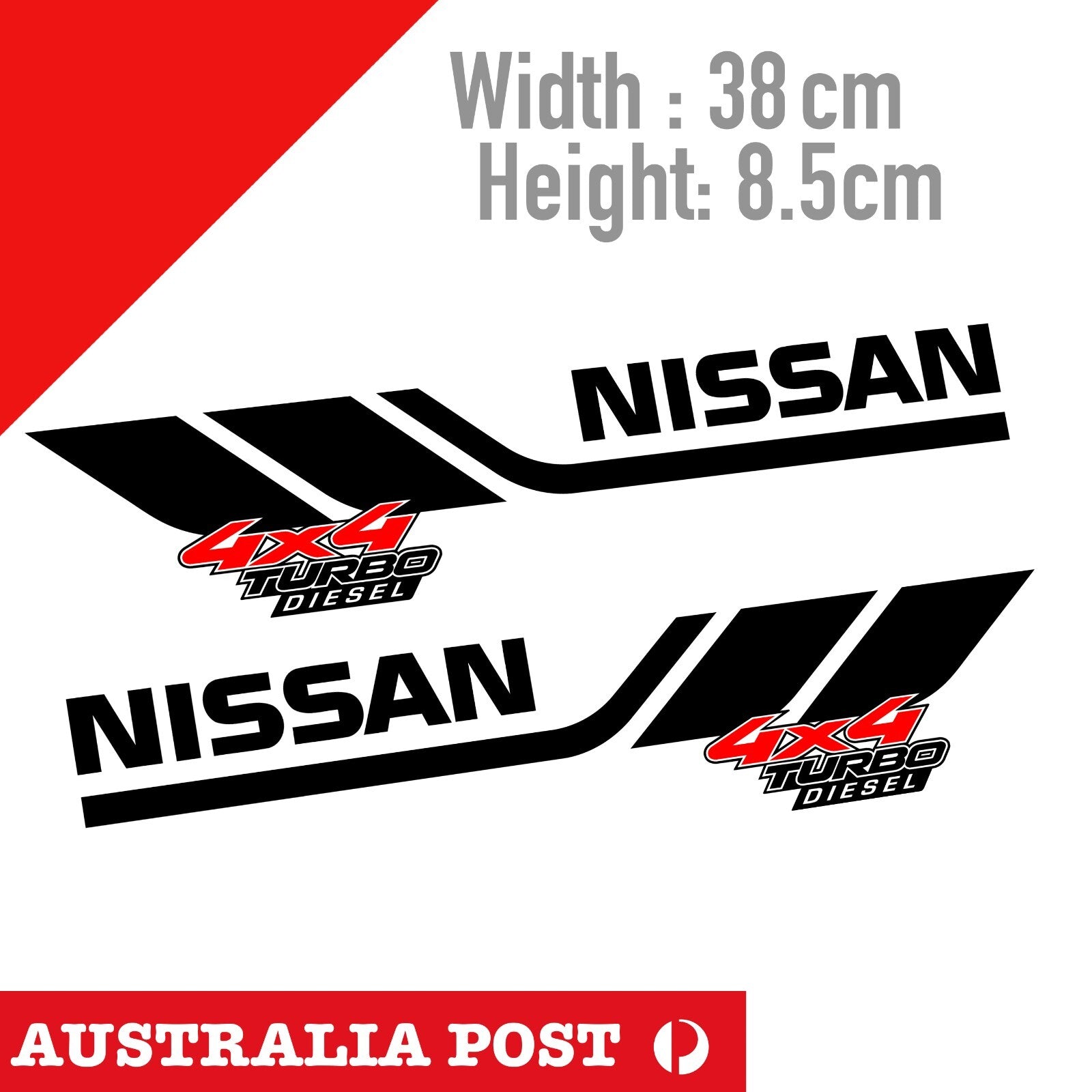 Nissan 4x4 Turbo Diesel - Nissan Navara Patrol Door X-Large Decal Sticker