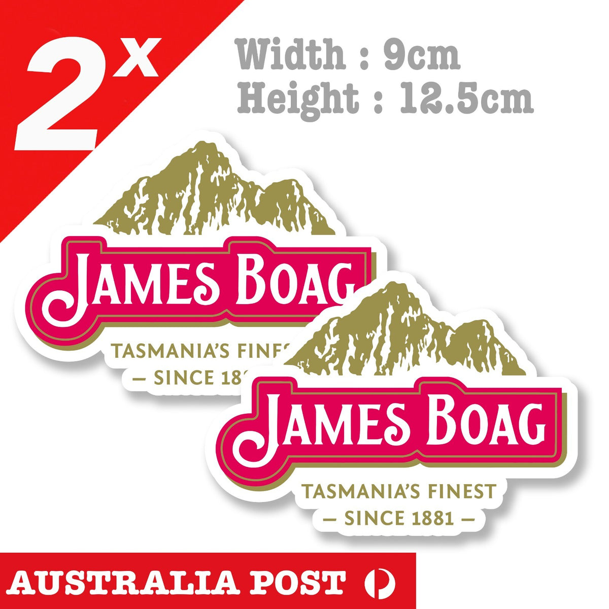 JAMES BOAG Beer Label Fridge Bar Laptop , Car  Decal Sticker 