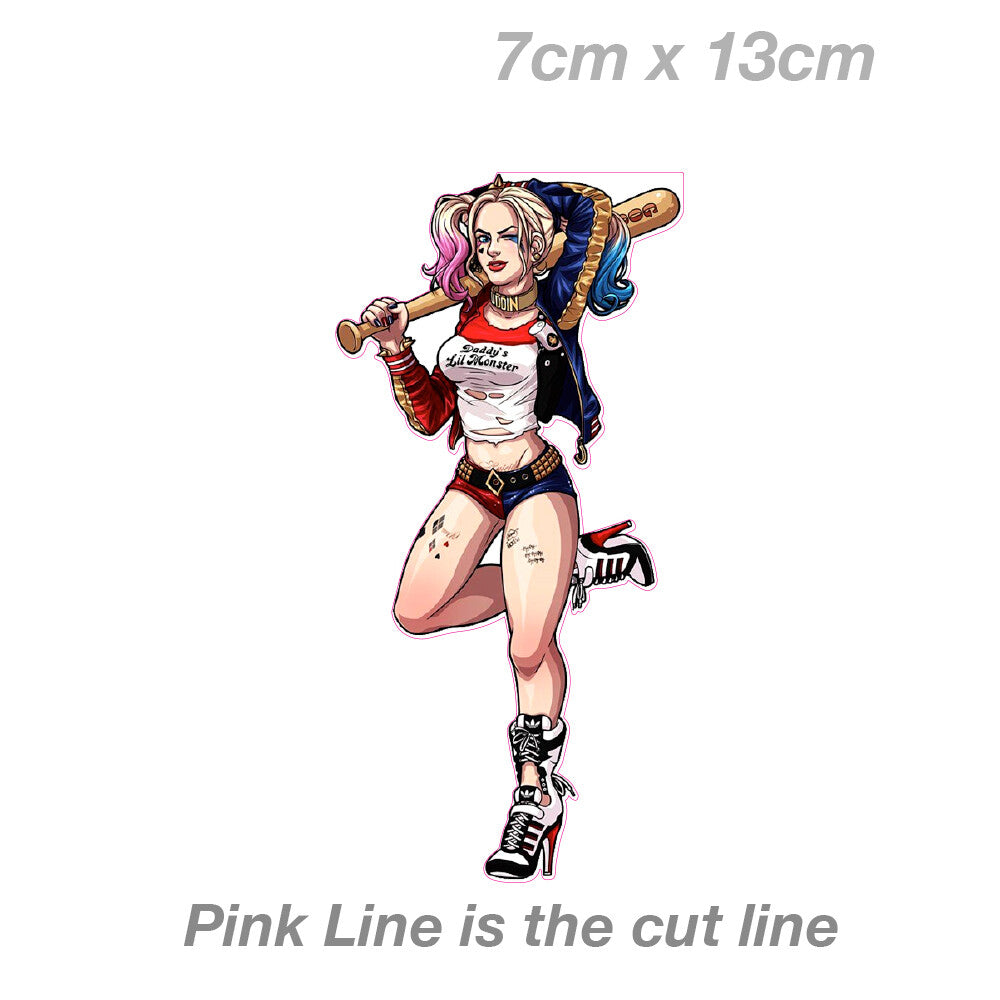 Harley Quinn Suicide Squad Pin Up Girl  Decal Sticker 