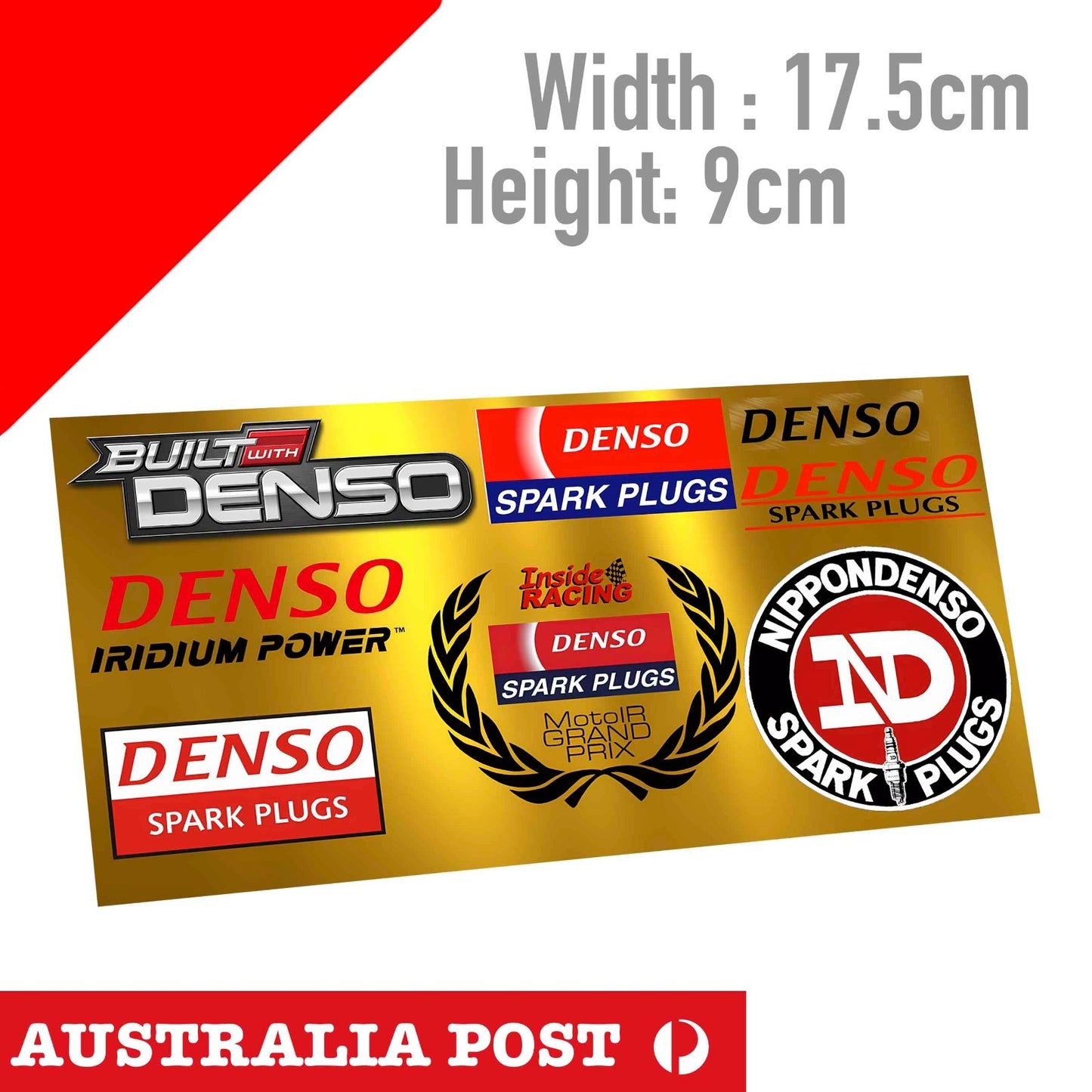 DENSO SPARK PLUGS Vintage large Logo JDM Laptop , Car  Decal Sticker