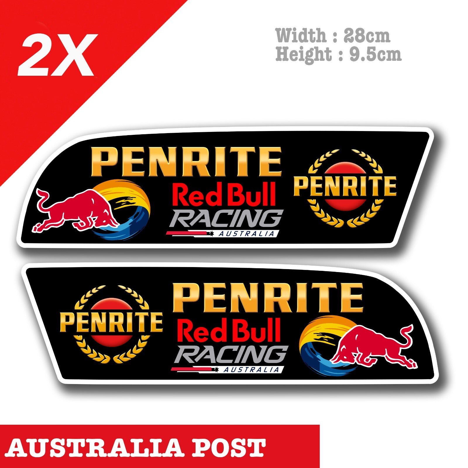 Red Bull Racing Australia PENRITE Logo Decal  Stickers