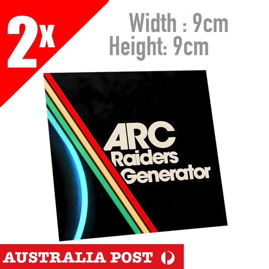 Arcade RADERS Game Logo Sticker