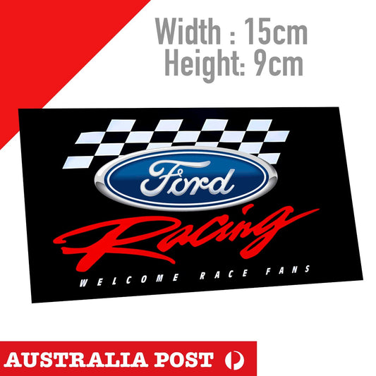 Ford RACING BANNER , Ford Logo Sticker