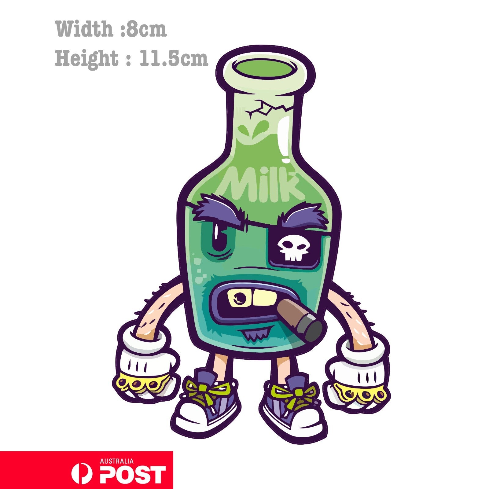 Tough Milk Bottle Funny  Laptop , Car  Decal Sticker 